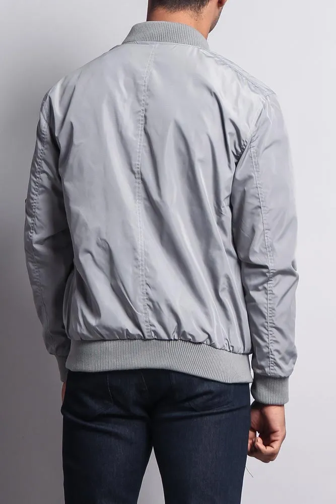 Men's Lightweight Bomber Flight Jacket