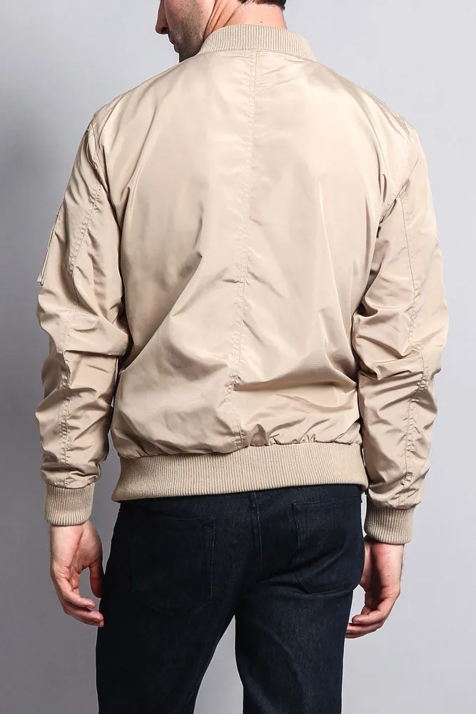 Men's Lightweight Bomber Flight Jacket