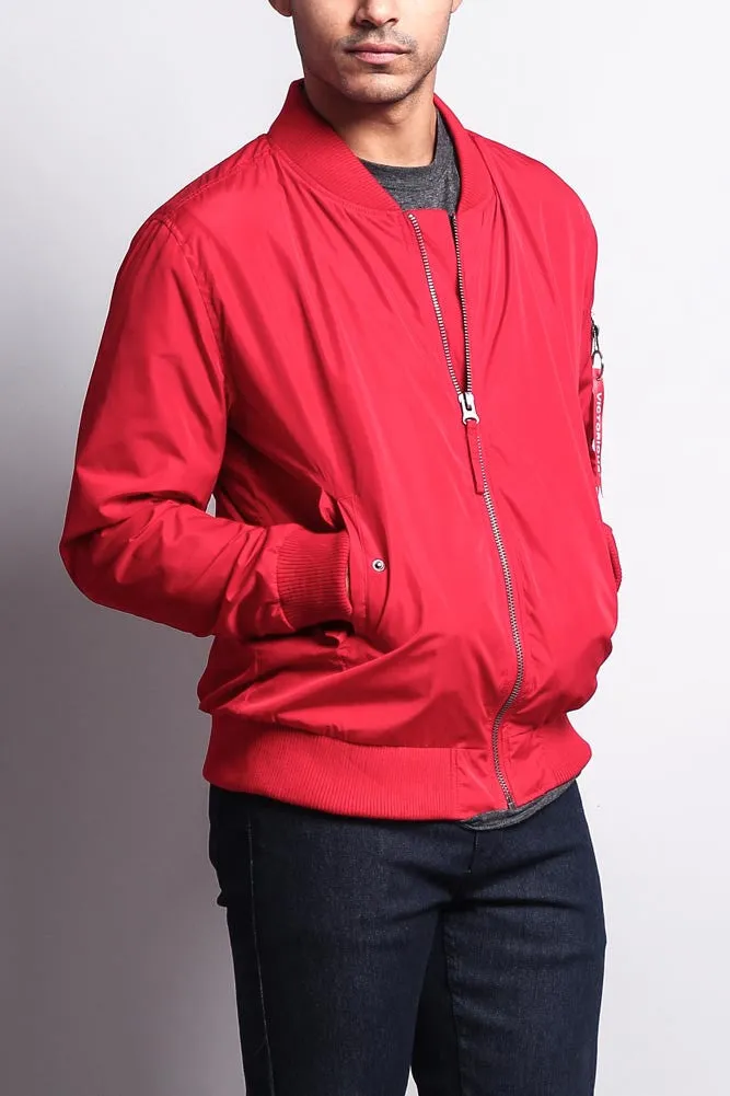 Men's Lightweight Bomber Flight Jacket