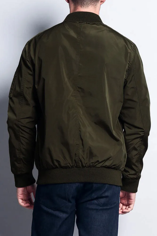 Men's Lightweight Bomber Flight Jacket