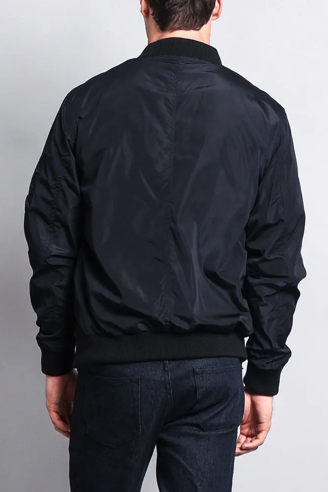 Men's Lightweight Bomber Flight Jacket