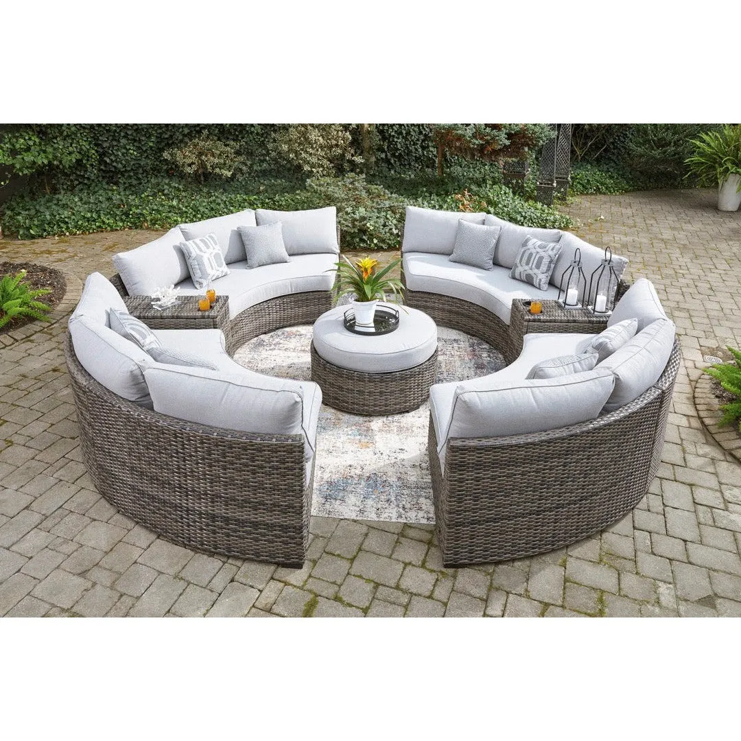 Montauk Curve Outdoor Console with Drink Holders