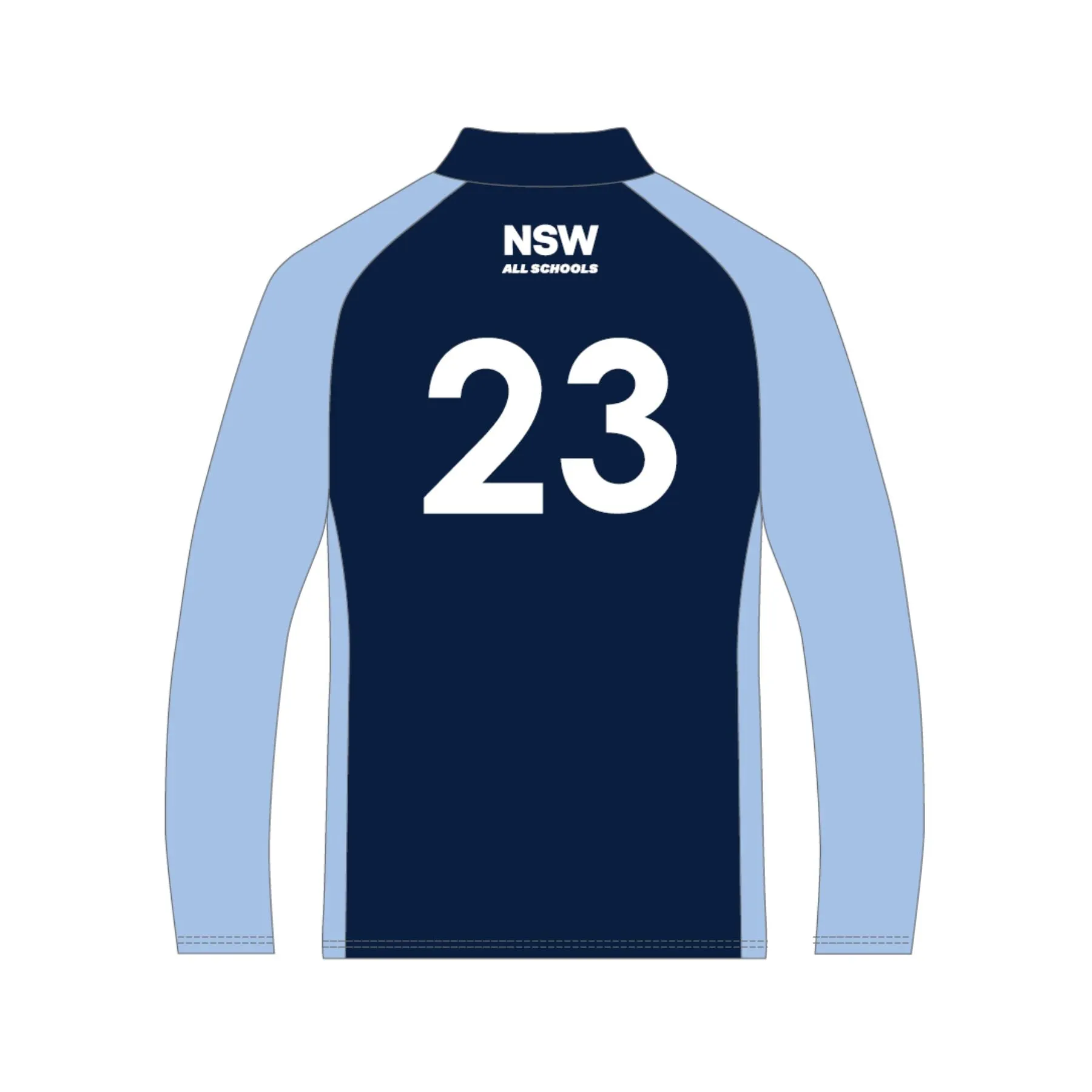 NSW All Schools Unisex Long Sleeve Navy Playing Polo