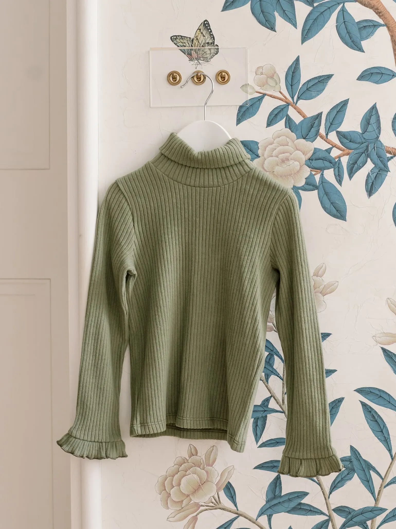 Olive Simone Roll Neck Long Sleeve Girl Top