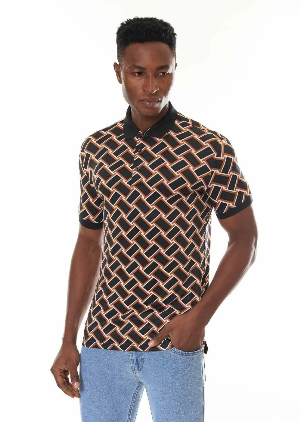 PATTERN MEN'S POLO TSHIRT IN SHAPE