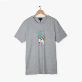 PL - Men 'Grey' Classic Polo Pony T-Shirt PL861