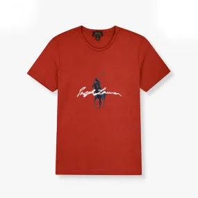 PL - Men 'Red' Polo Pony T-Shirt PL65