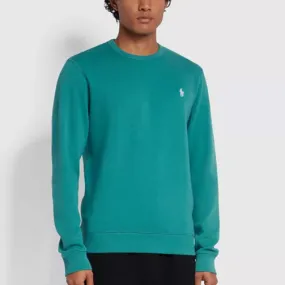 PL - Men 'Tim Blue' Signature Polo Crew Neck Terry Sweatshirt PL274