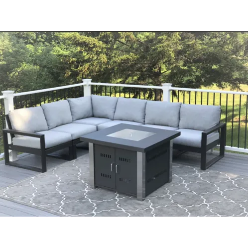 Polywood EDGE  Outdoor 6 pc Deep Seating Sectional