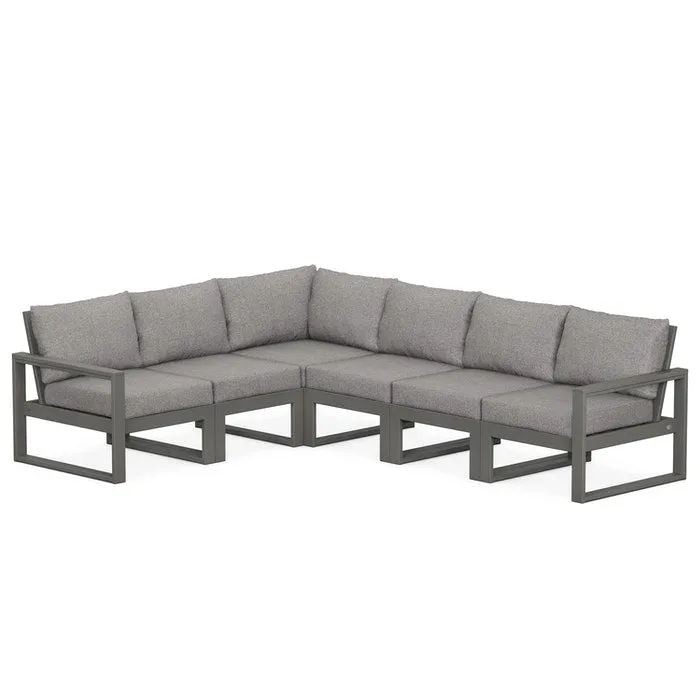 Polywood EDGE  Outdoor 6 pc Deep Seating Sectional