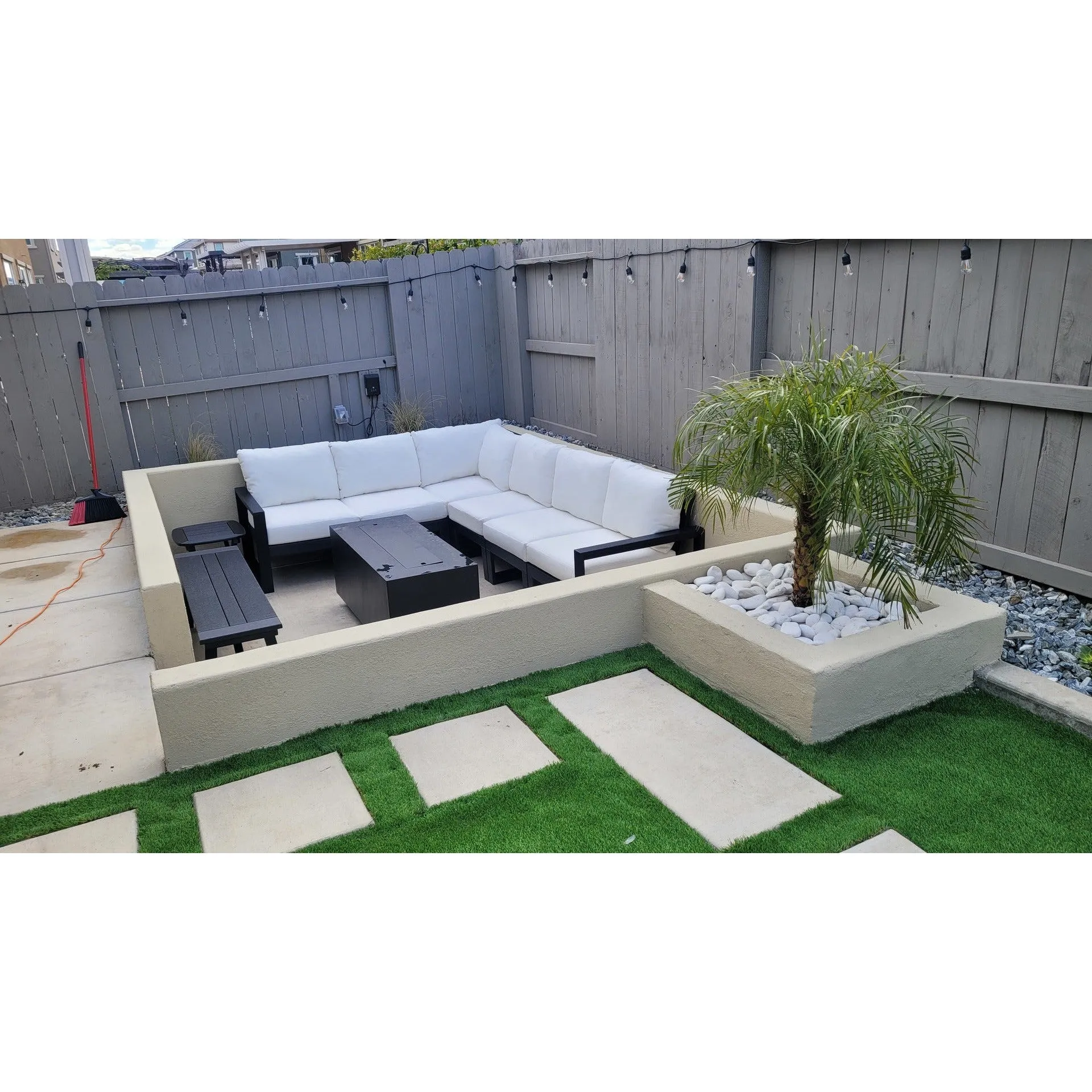 Polywood EDGE  Outdoor 6 pc Deep Seating Sectional