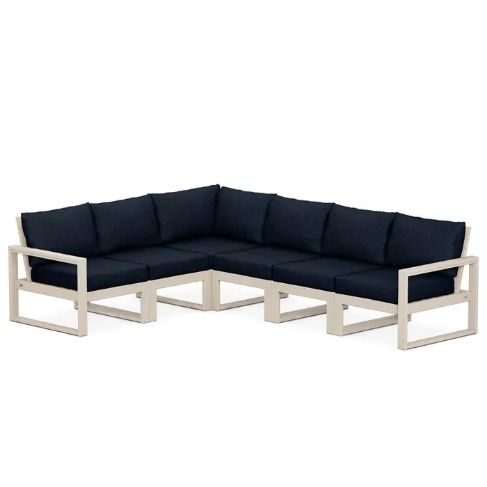 Polywood EDGE  Outdoor 6 pc Deep Seating Sectional