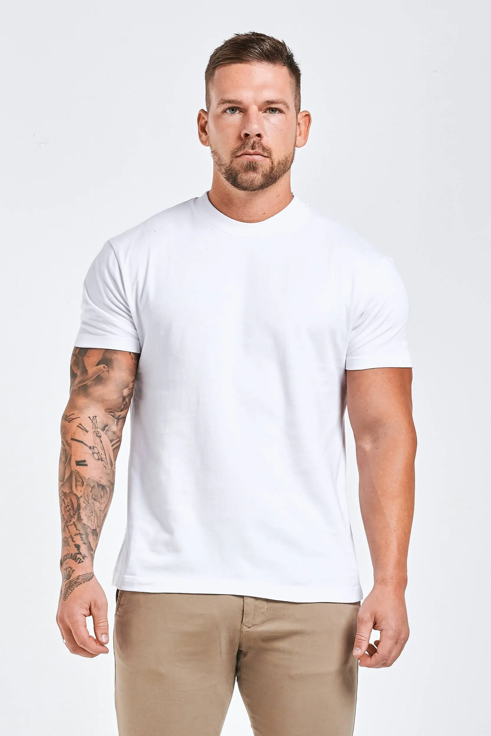 PREMIUM BASIC T-SHIRT 3 PACK (Black, White, Grey Marl)