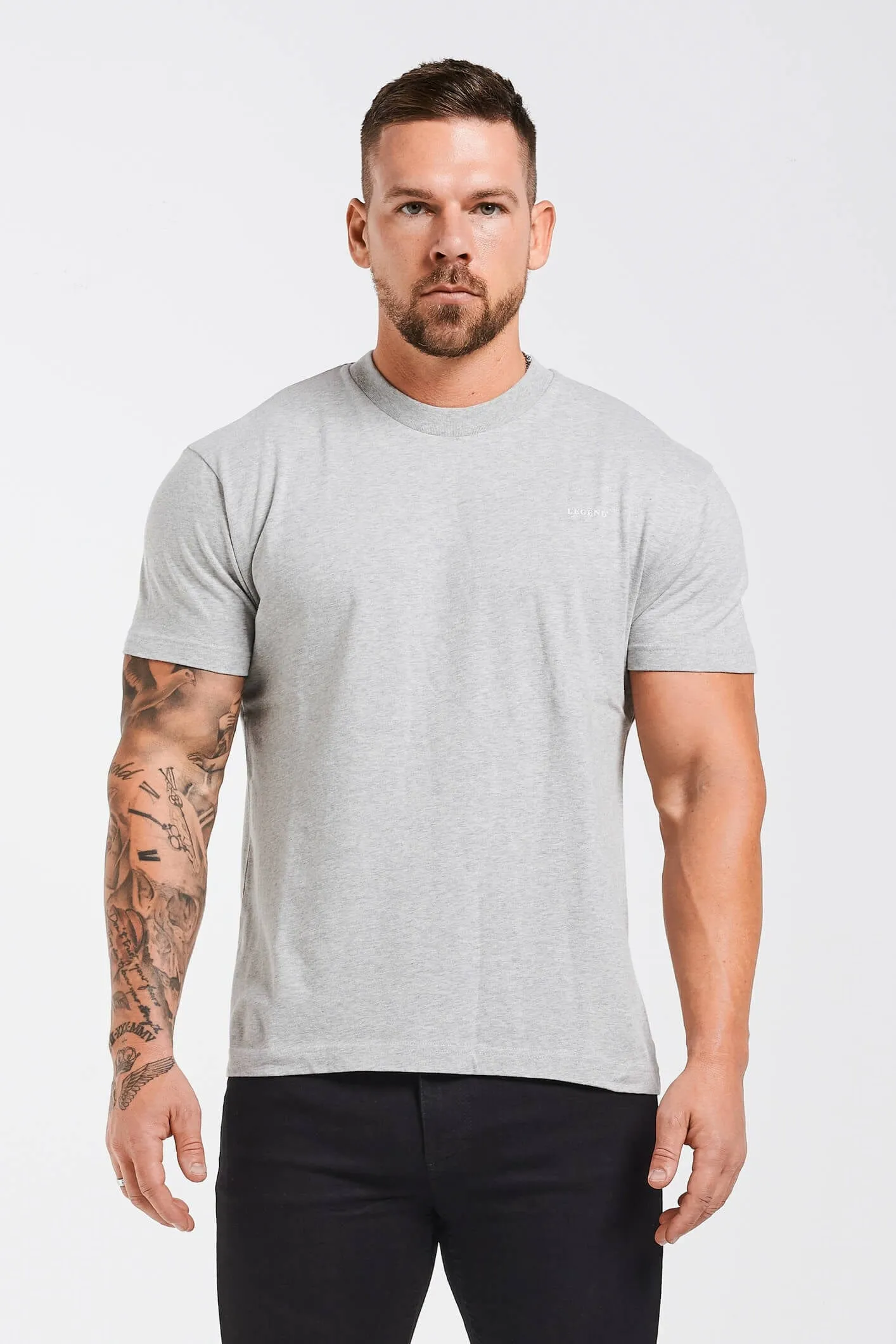 PREMIUM BASIC T-SHIRT 3 PACK (Black, White, Grey Marl)