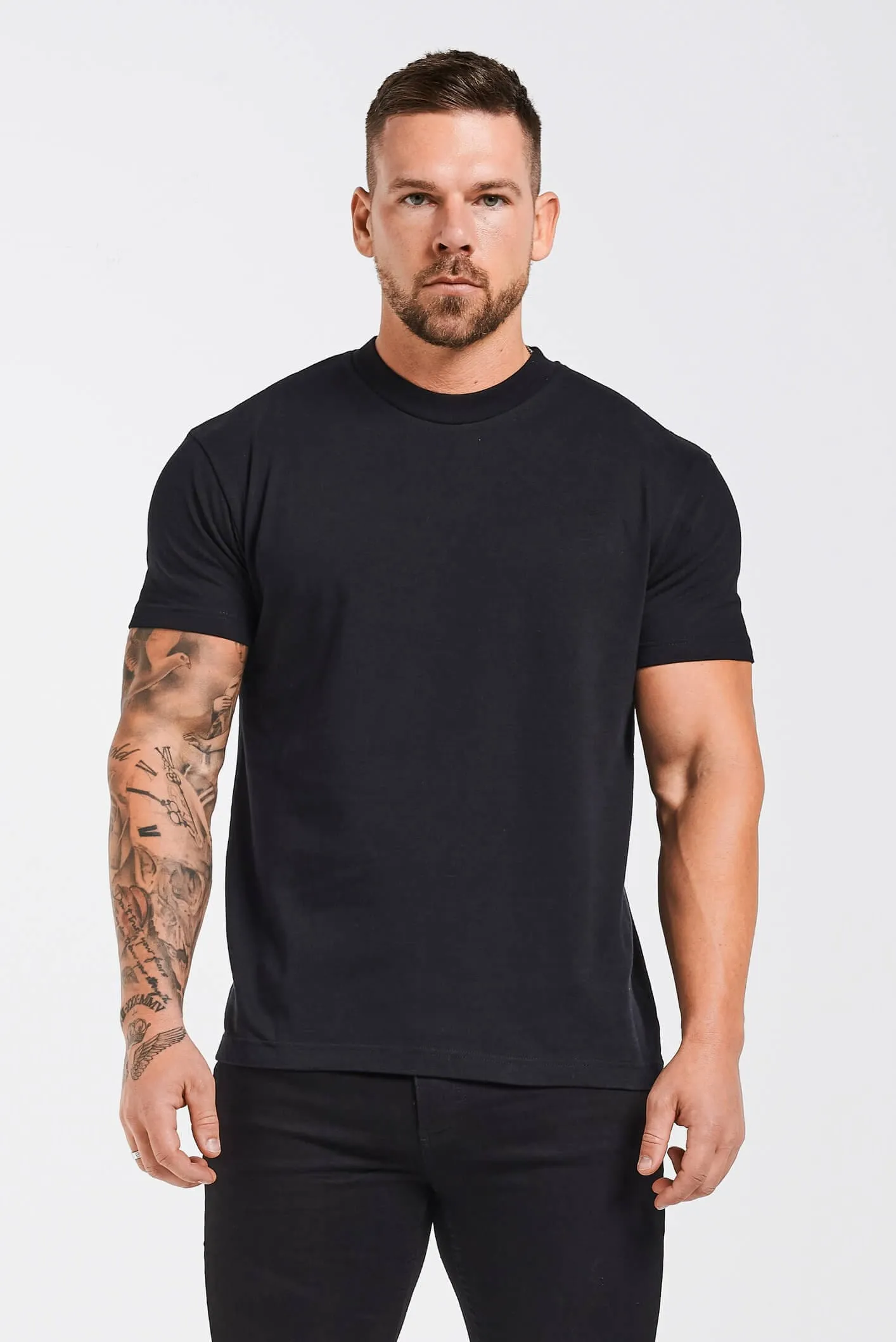 PREMIUM BASIC T-SHIRT 3 PACK (Black, White, Grey Marl)