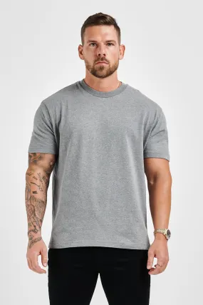 PREMIUM BASICS T-SHIRT - DARK GREY MARL