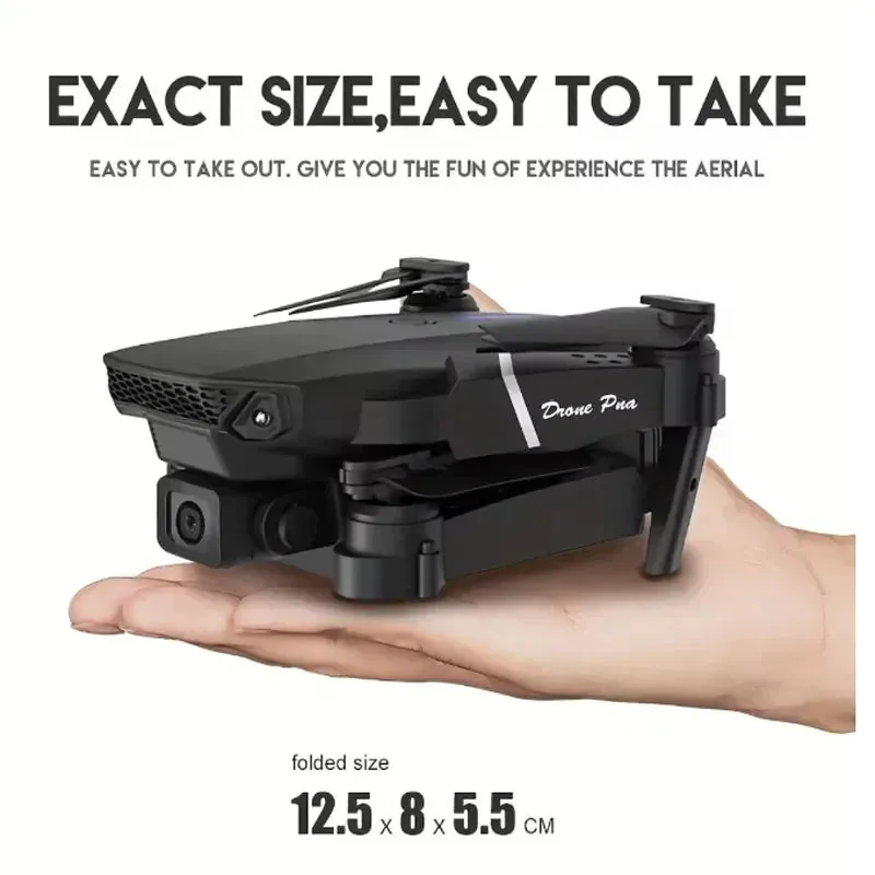 Professional  Foldable RC Helicopter Drone 4K with 1080P Wide Angle Dual HD Camera