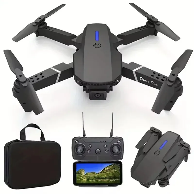 Professional  Foldable RC Helicopter Drone 4K with 1080P Wide Angle Dual HD Camera