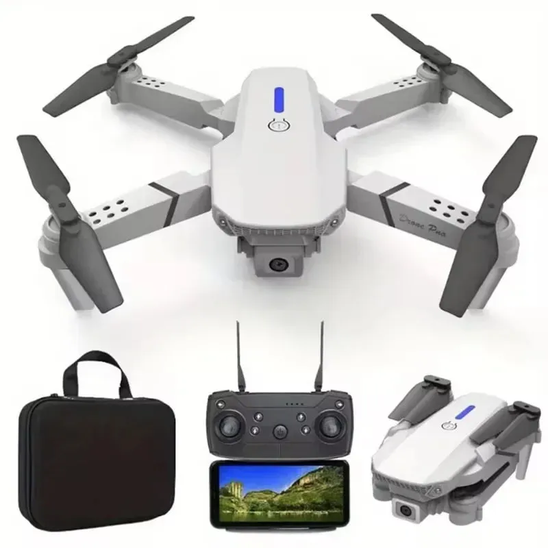 Professional  Foldable RC Helicopter Drone 4K with 1080P Wide Angle Dual HD Camera