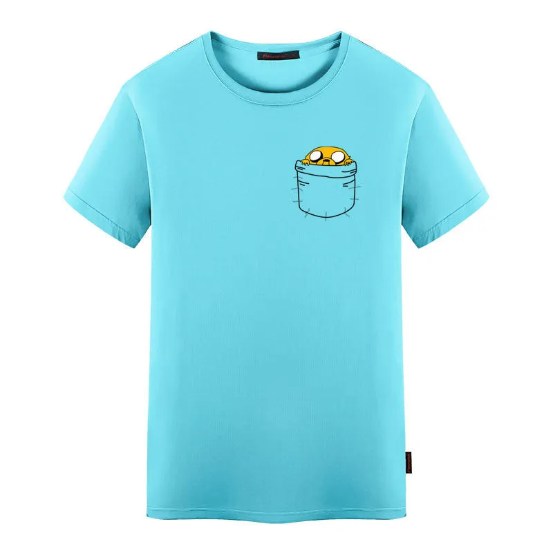 "Adventure Time Jake In Pocket" Men's Shirt