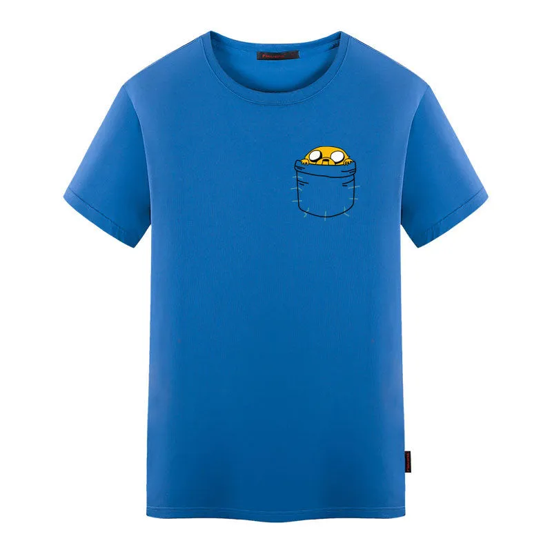 "Adventure Time Jake In Pocket" Men's Shirt