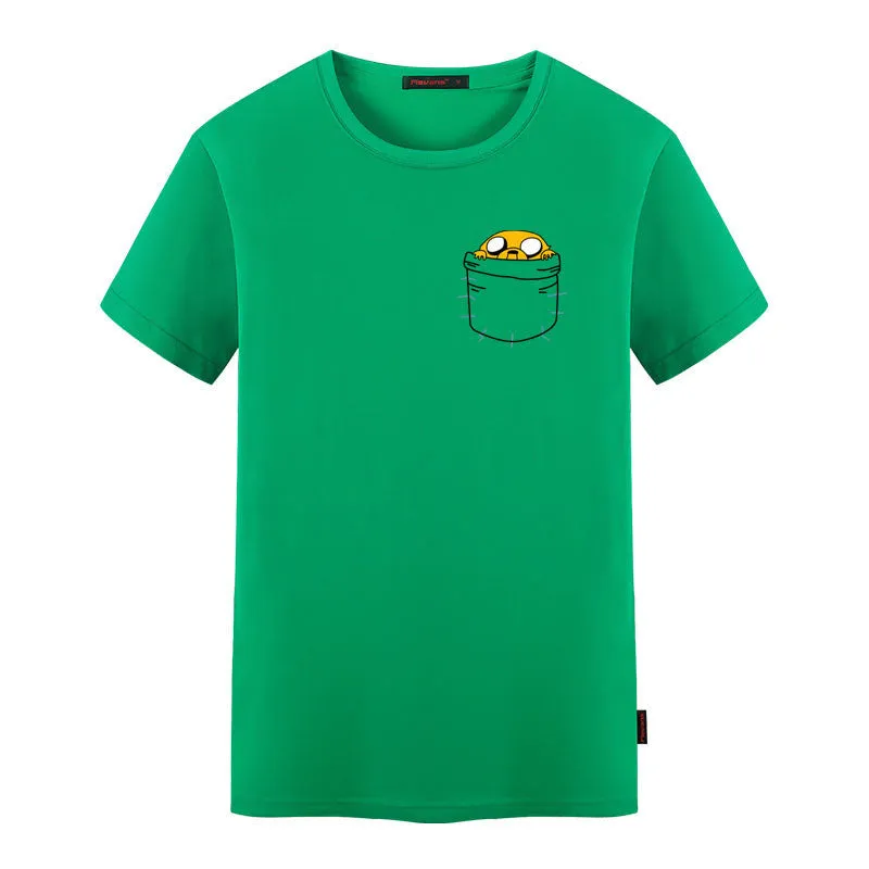 "Adventure Time Jake In Pocket" Men's Shirt