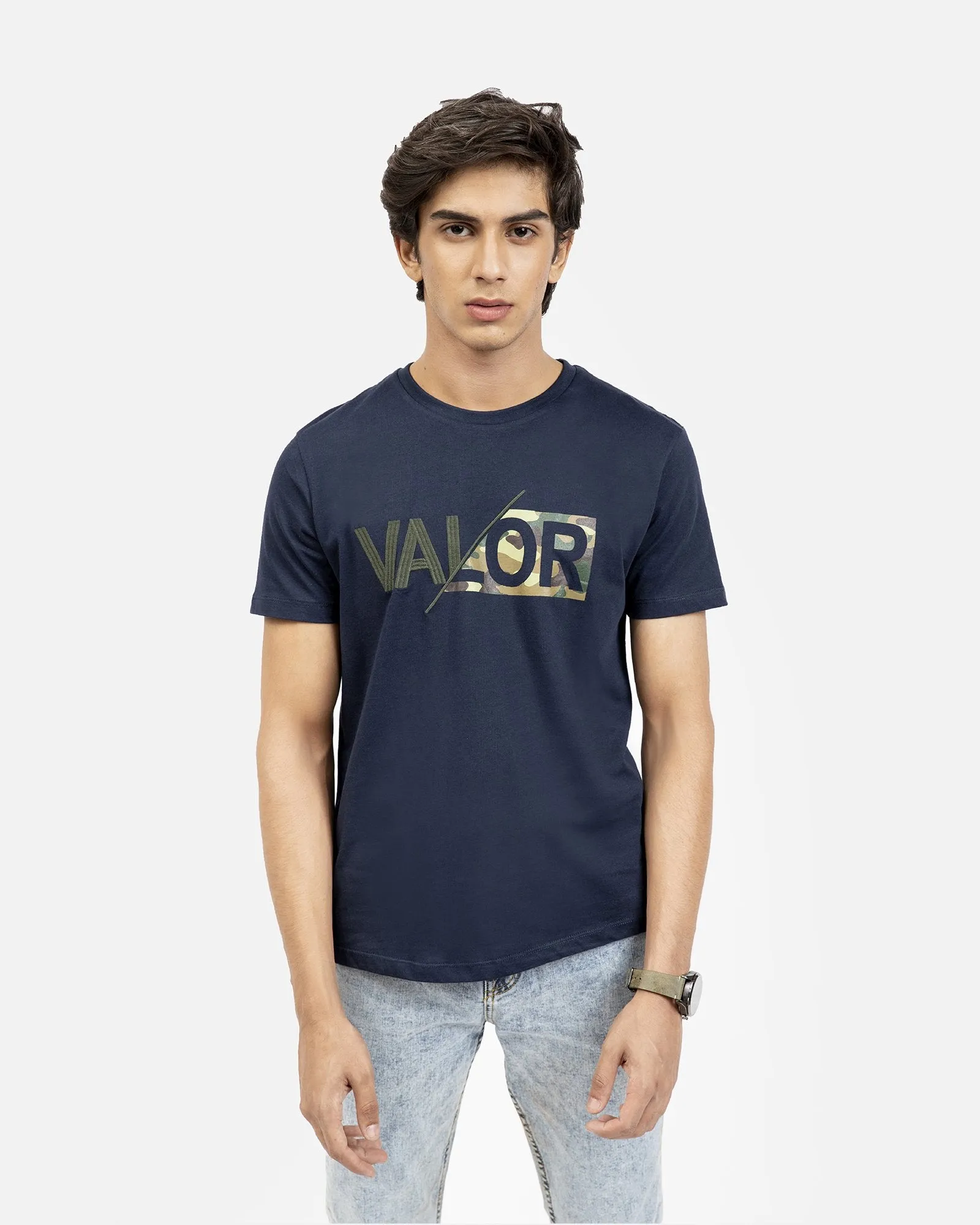 "Valor" Camo-Print Tee