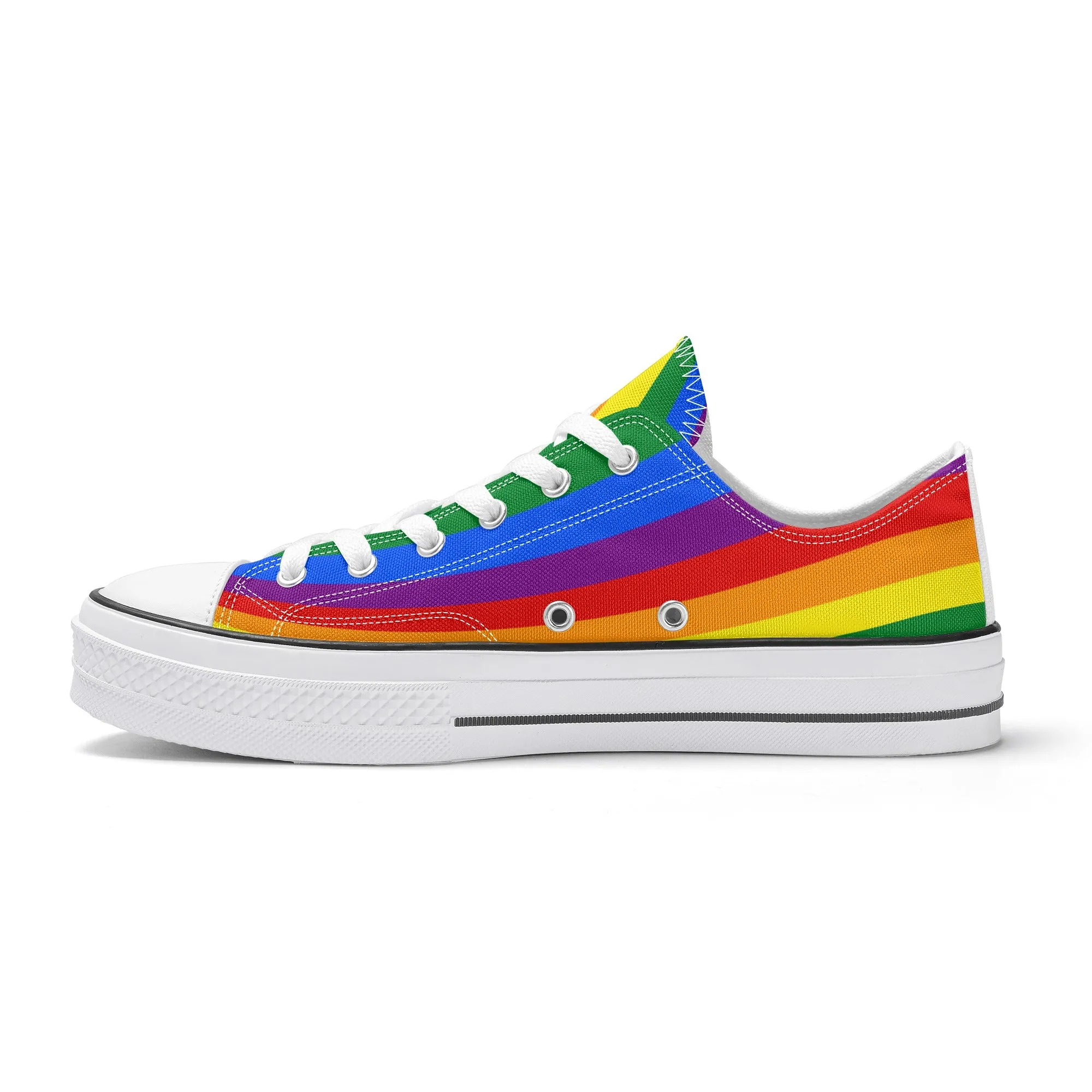 Rainbow Pride Collection - Mens Classic Low Top Canvas Shoes for the LGBTQIA  community