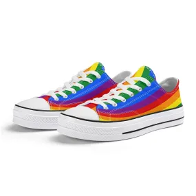 Rainbow Pride Collection - Mens Classic Low Top Canvas Shoes for the LGBTQIA  community