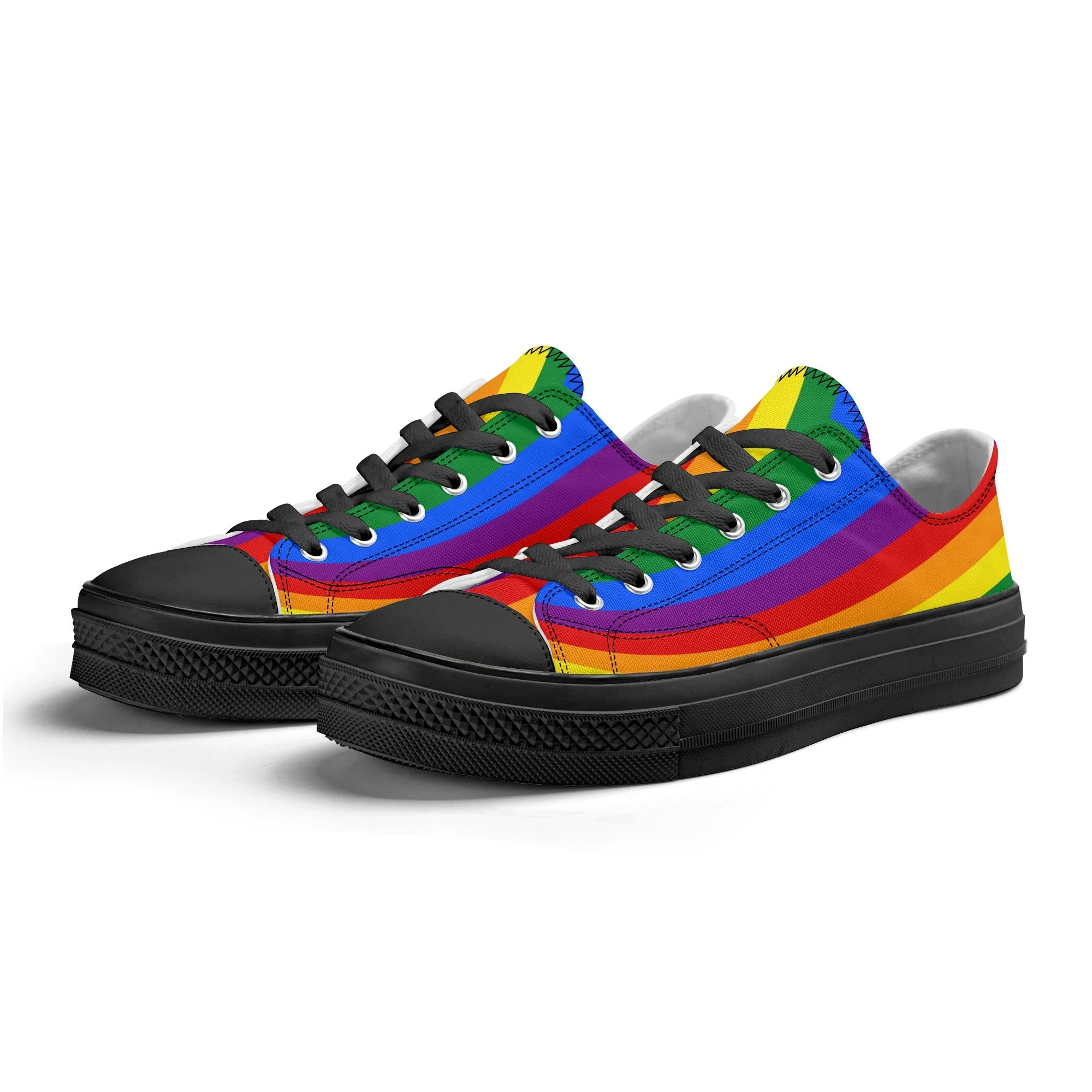 Rainbow Pride Collection - Mens Classic Low Top Canvas Shoes for the LGBTQIA  community