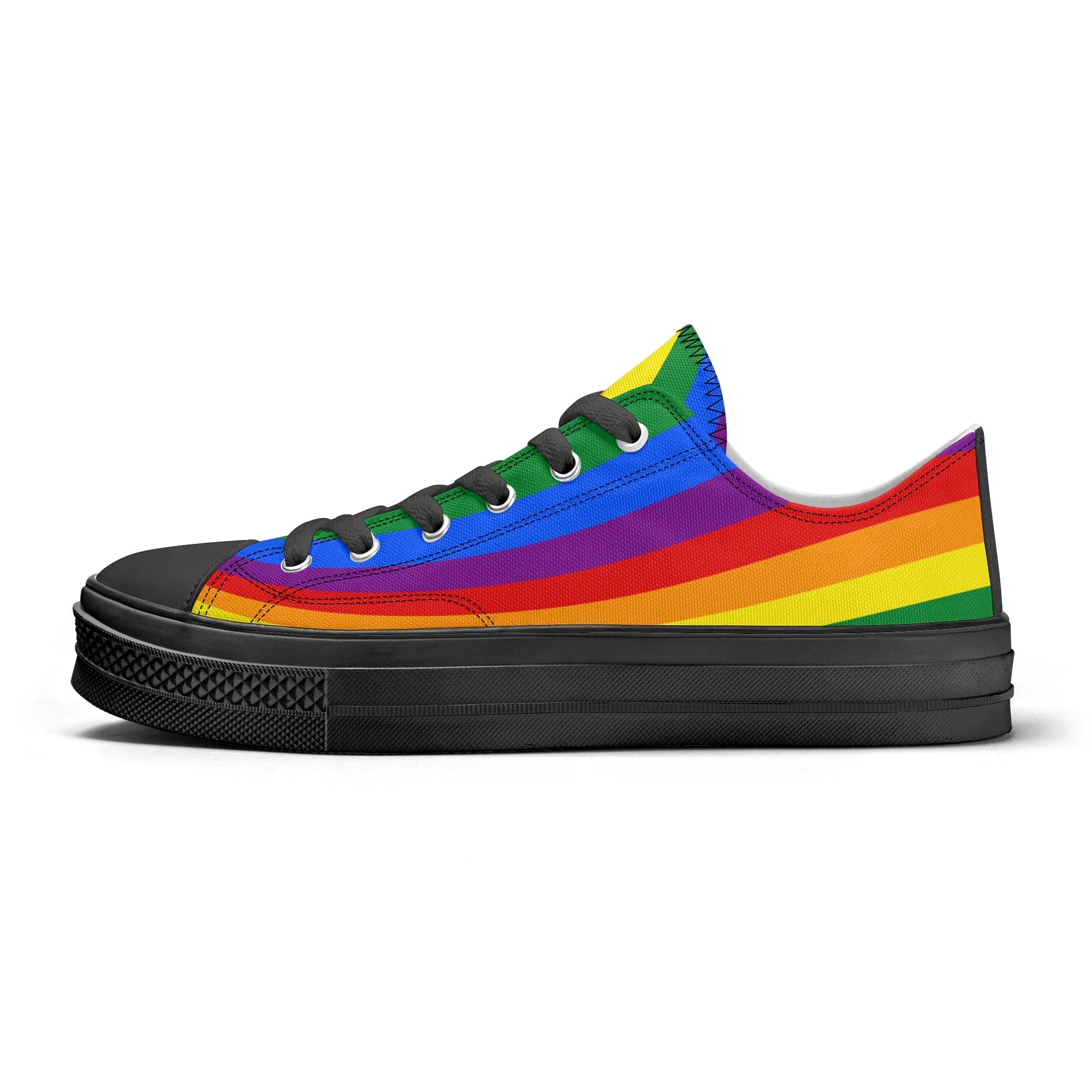 Rainbow Pride Collection - Mens Classic Low Top Canvas Shoes for the LGBTQIA  community