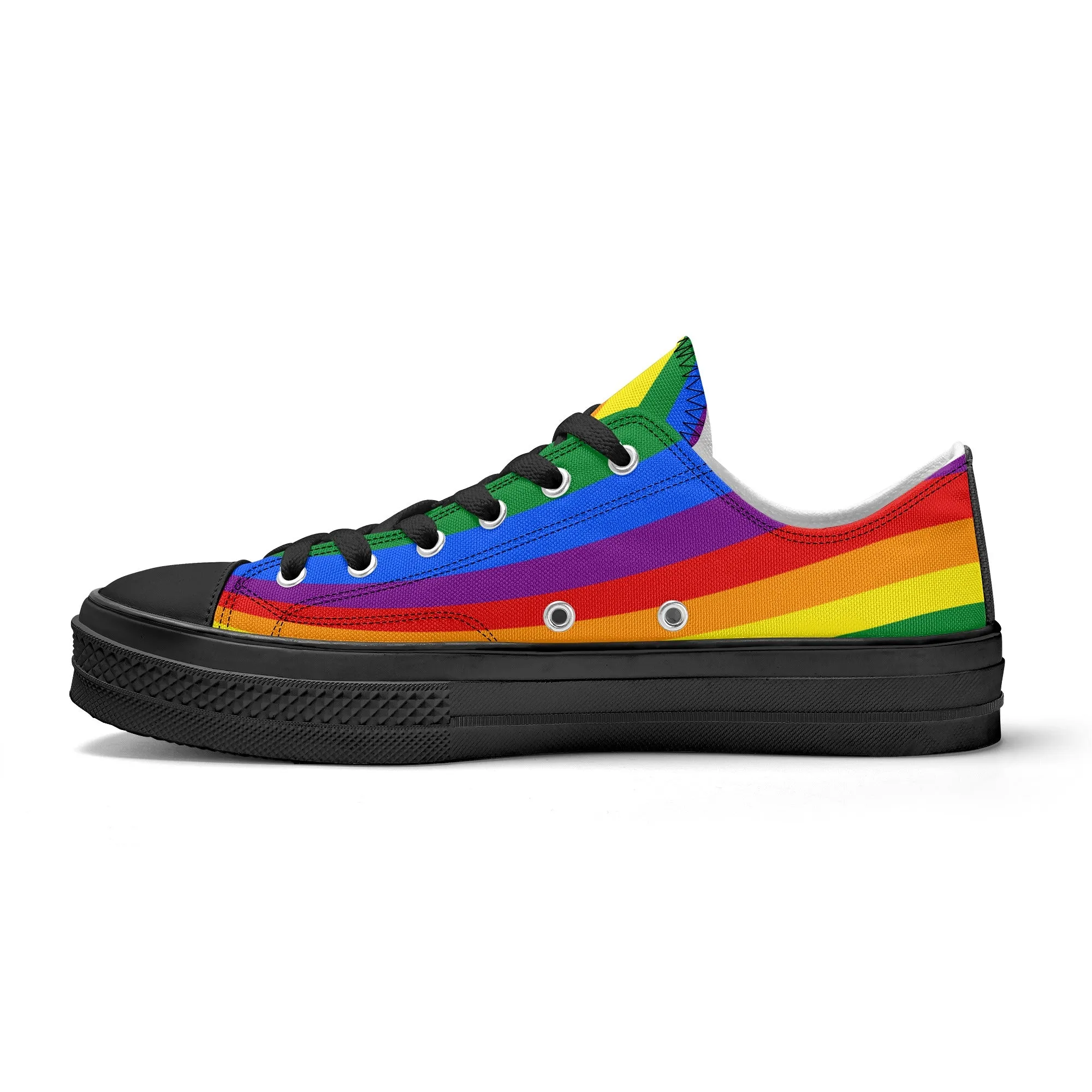 Rainbow Pride Collection - Mens Classic Low Top Canvas Shoes for the LGBTQIA  community