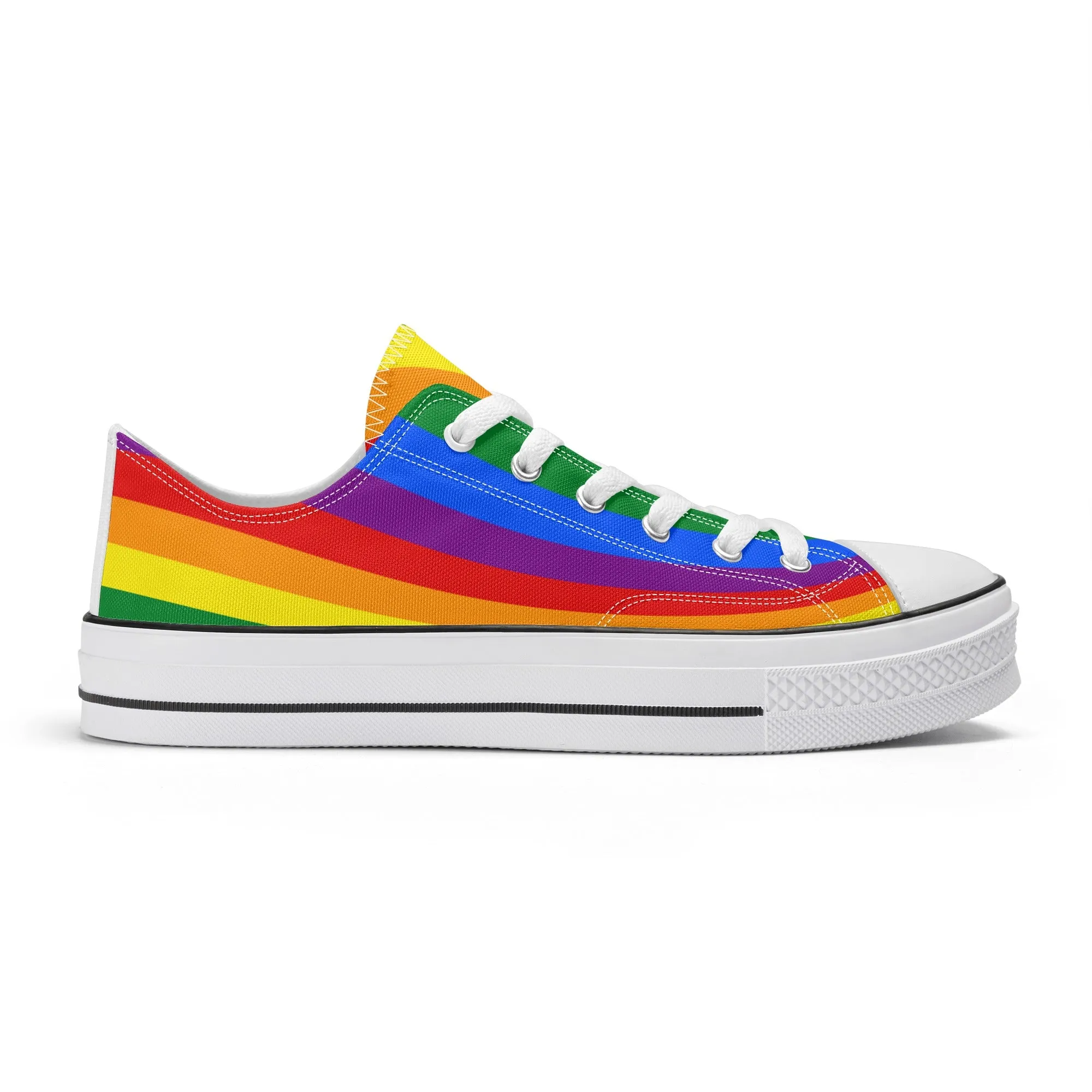 Rainbow Pride Collection - Mens Classic Low Top Canvas Shoes for the LGBTQIA  community