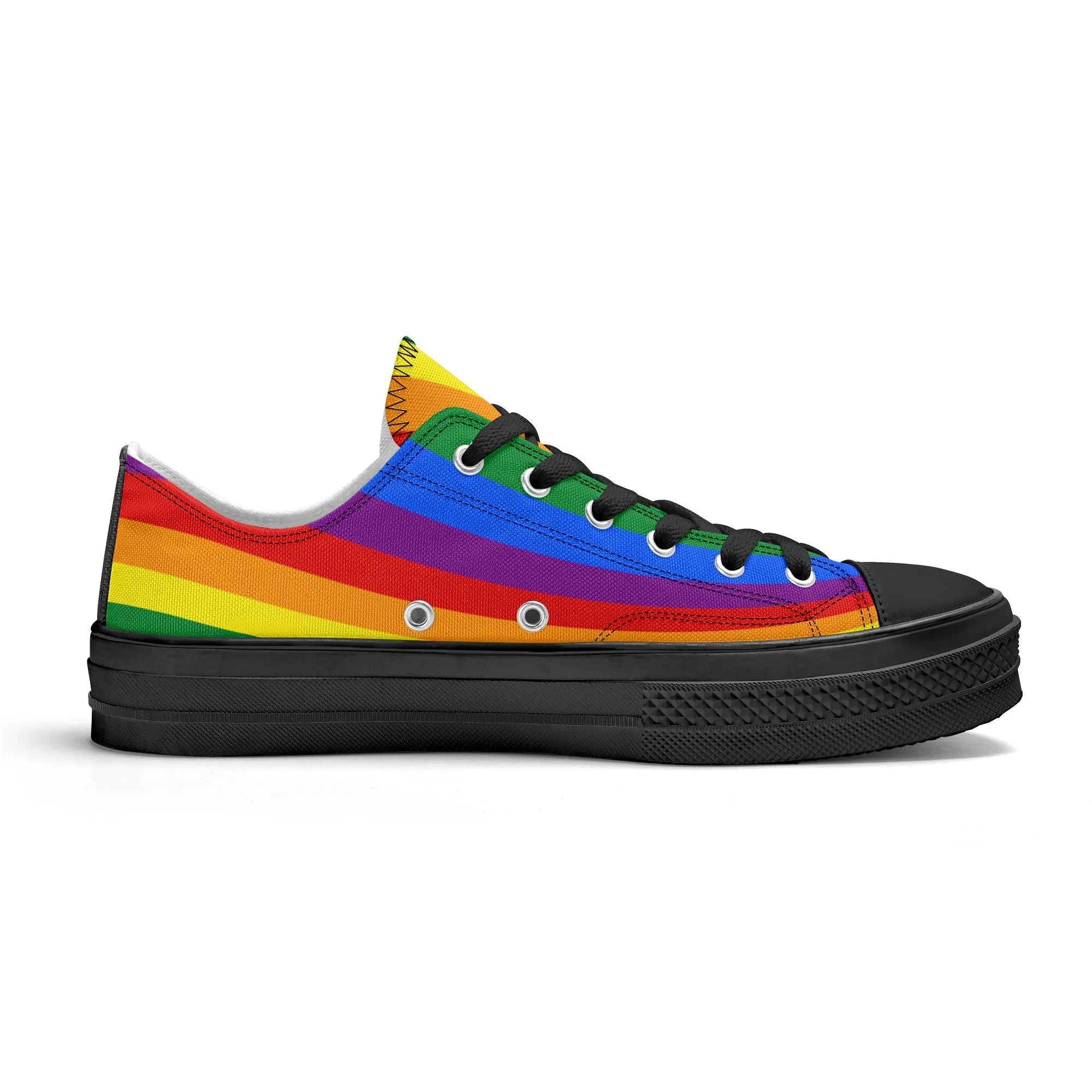 Rainbow Pride Collection - Mens Classic Low Top Canvas Shoes for the LGBTQIA  community