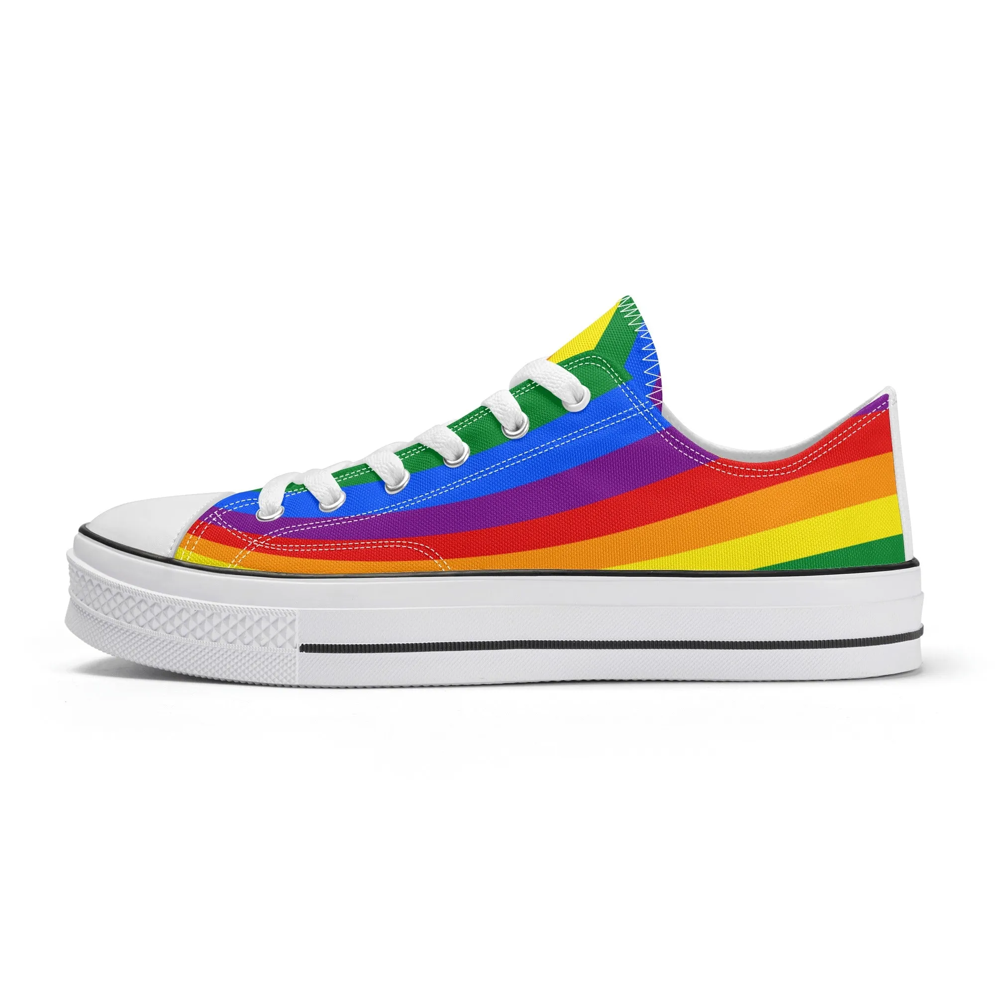 Rainbow Pride Collection - Mens Classic Low Top Canvas Shoes for the LGBTQIA  community