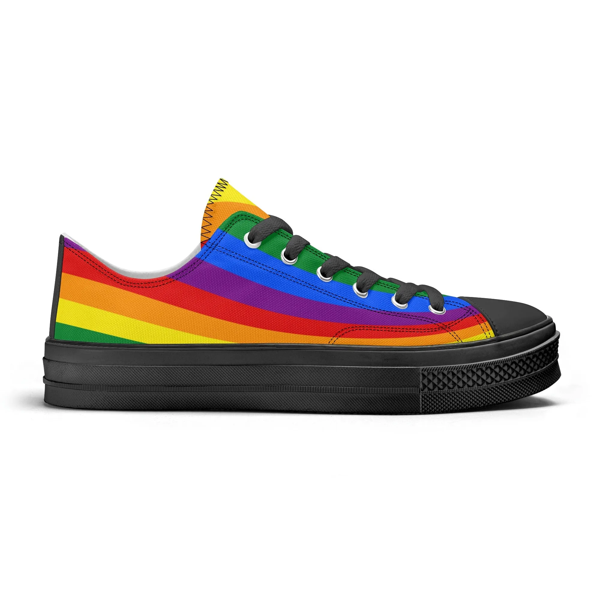 Rainbow Pride Collection - Mens Classic Low Top Canvas Shoes for the LGBTQIA  community