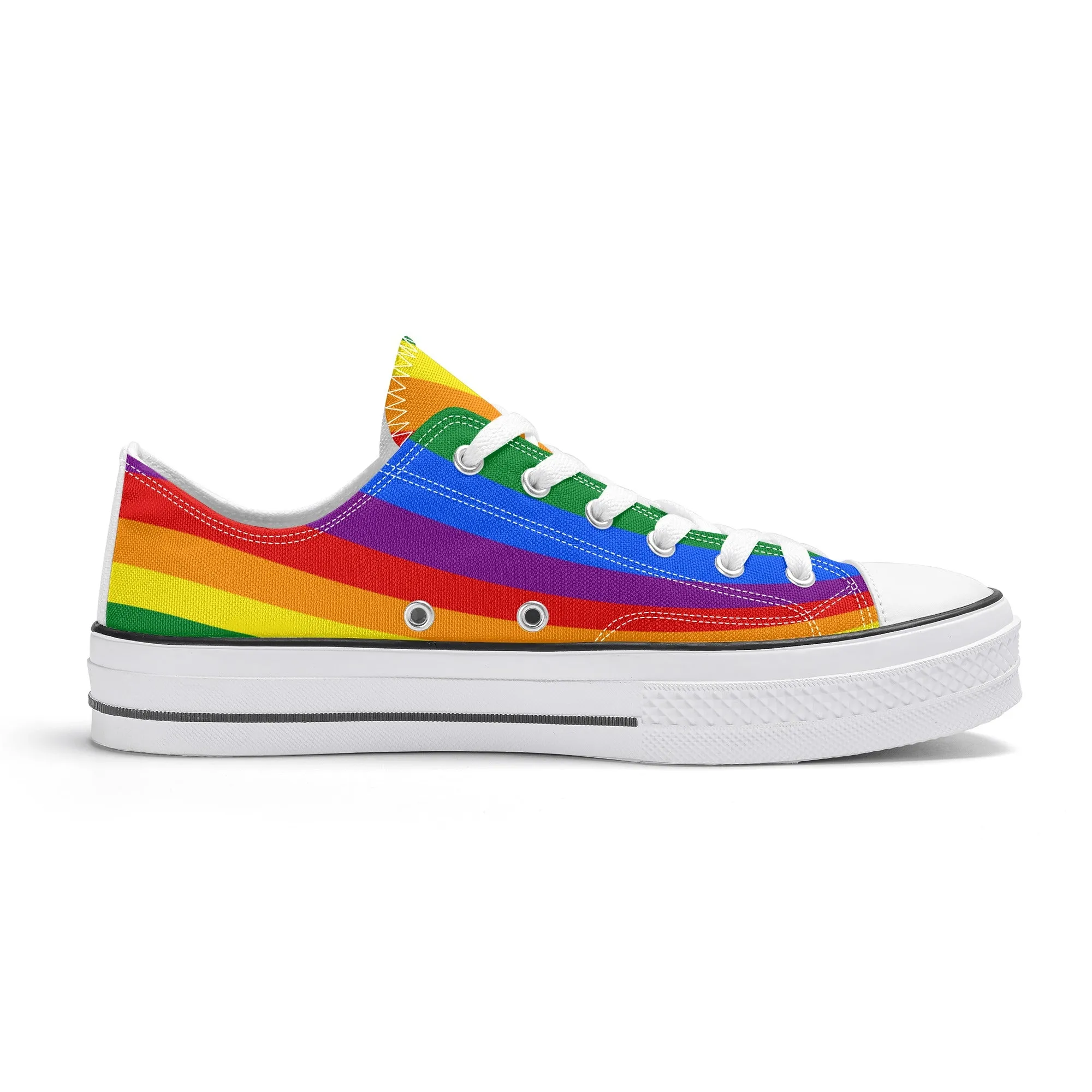 Rainbow Pride Collection - Mens Classic Low Top Canvas Shoes for the LGBTQIA  community