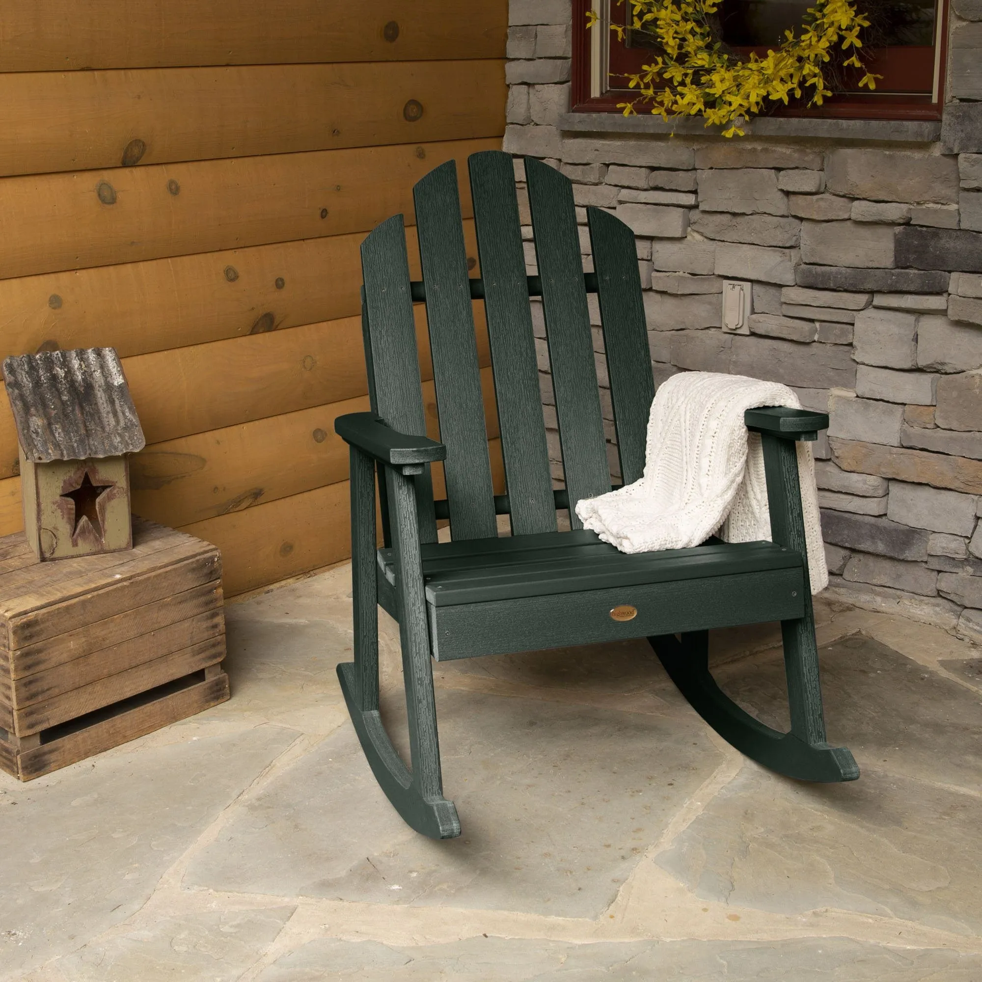 Refurbished Classic Westport Adirondack Rocking Chair