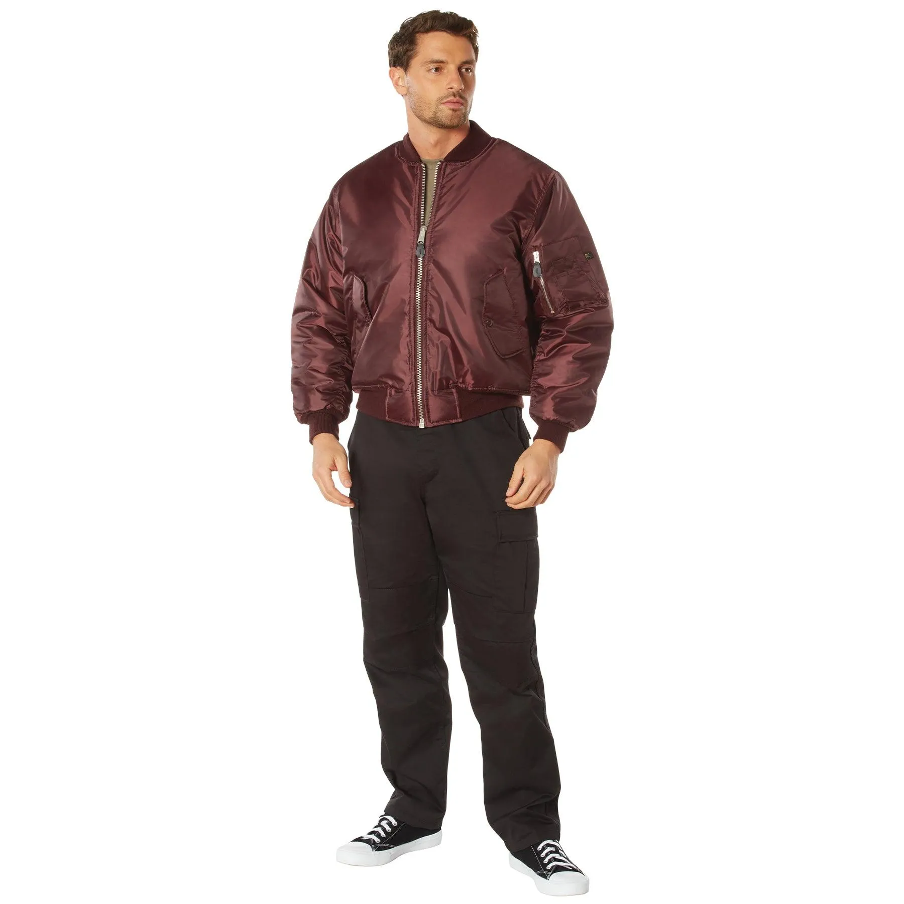 Rothco Mens Classic MA-1 Nylon Flight Jacket