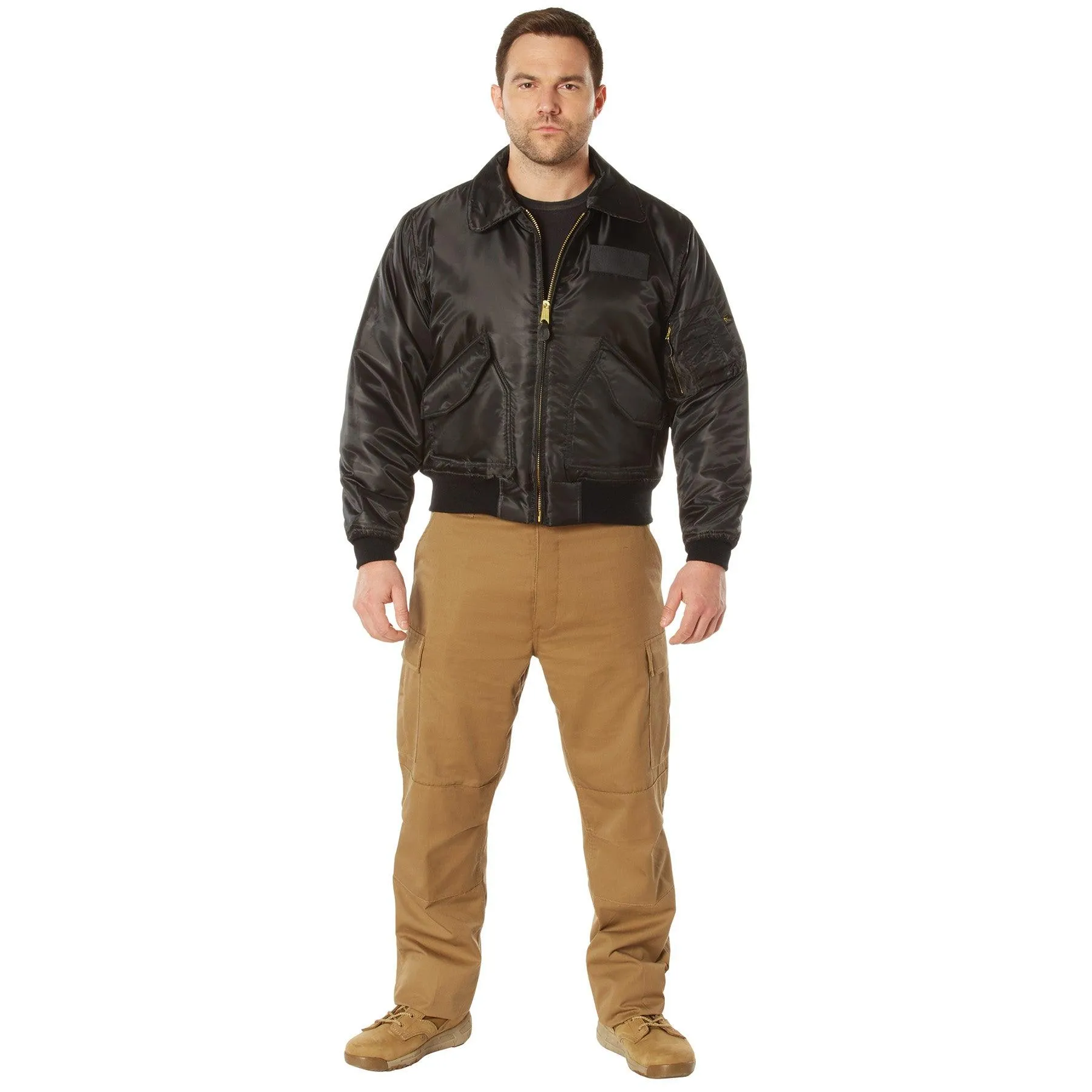 Rothco Mens CWU-45P Nylon Flight Jacket