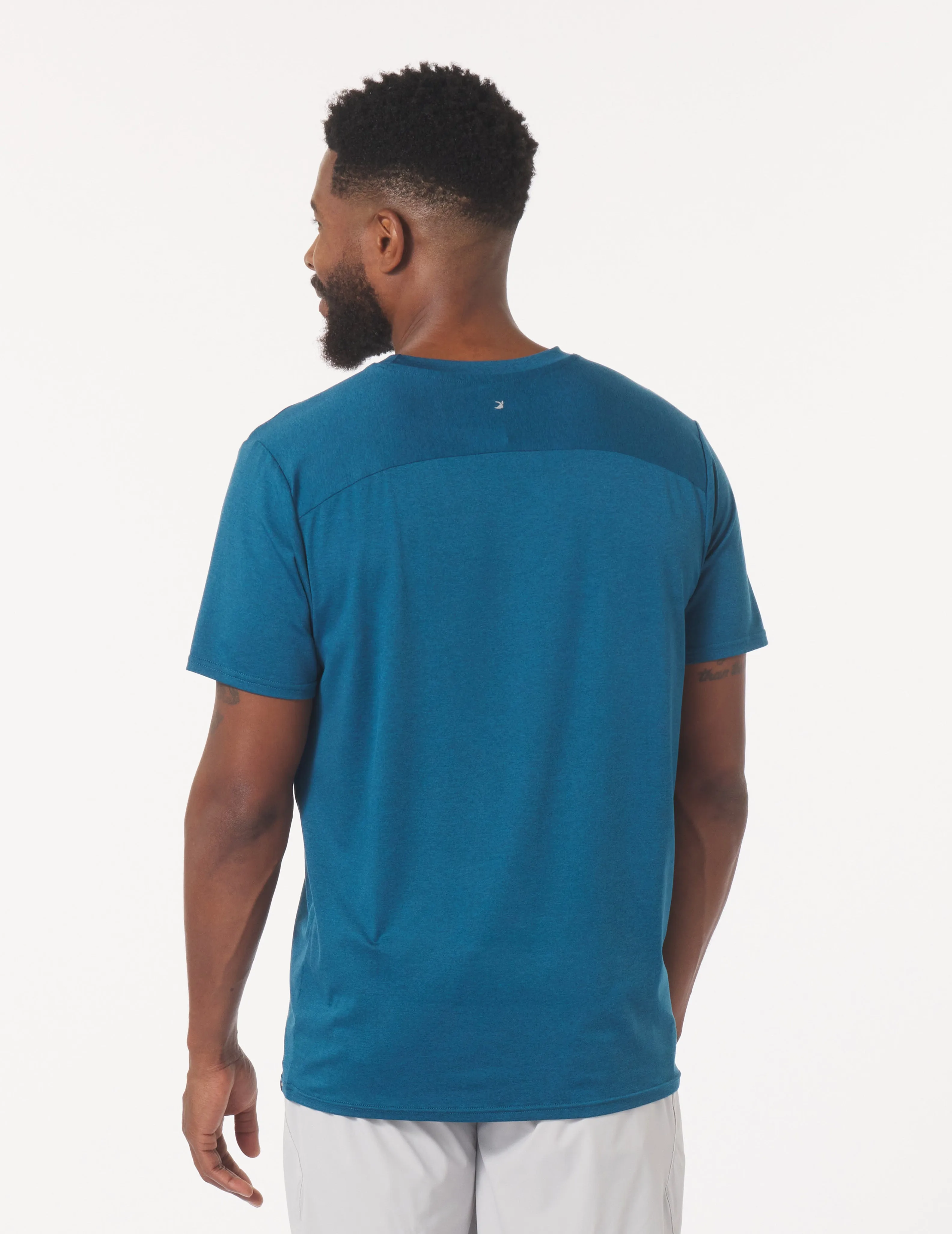 Salton Short Sleeve: Moroccan Blue Heather