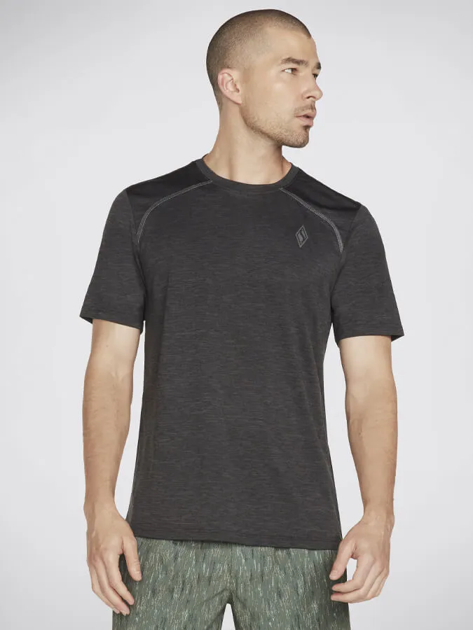 Skechers On the Road Men's Tee (M2TS209) - Black / Charcoal