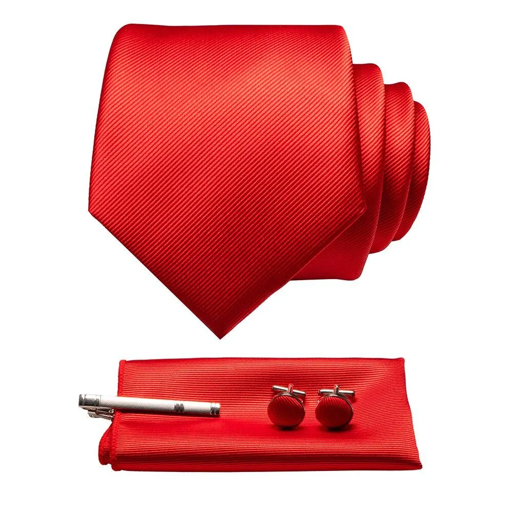 Solid Silk Twill Tie Set