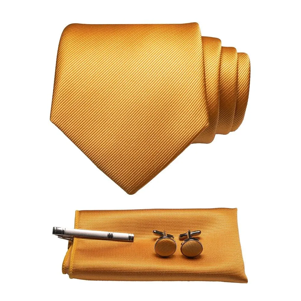 Solid Silk Twill Tie Set