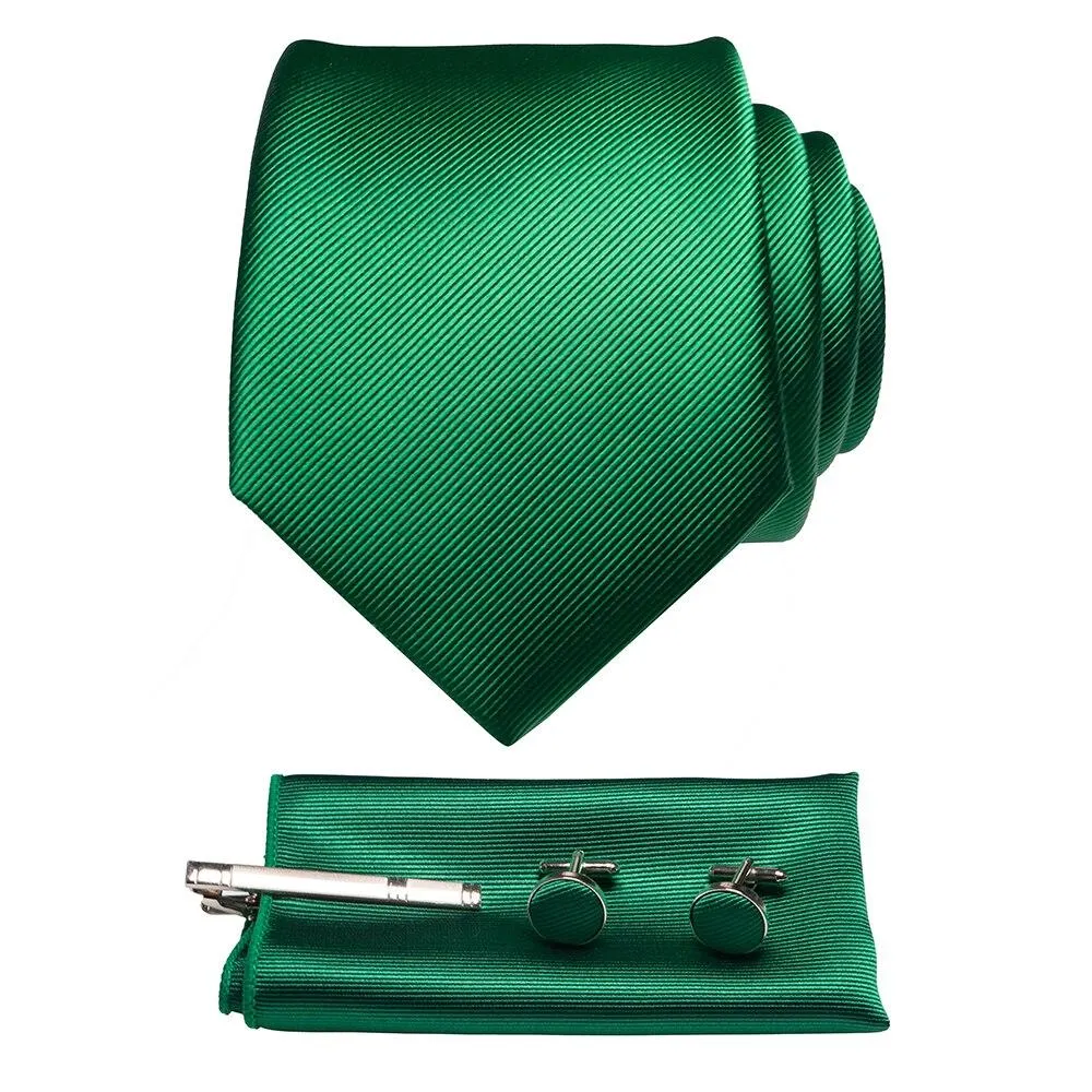 Solid Silk Twill Tie Set