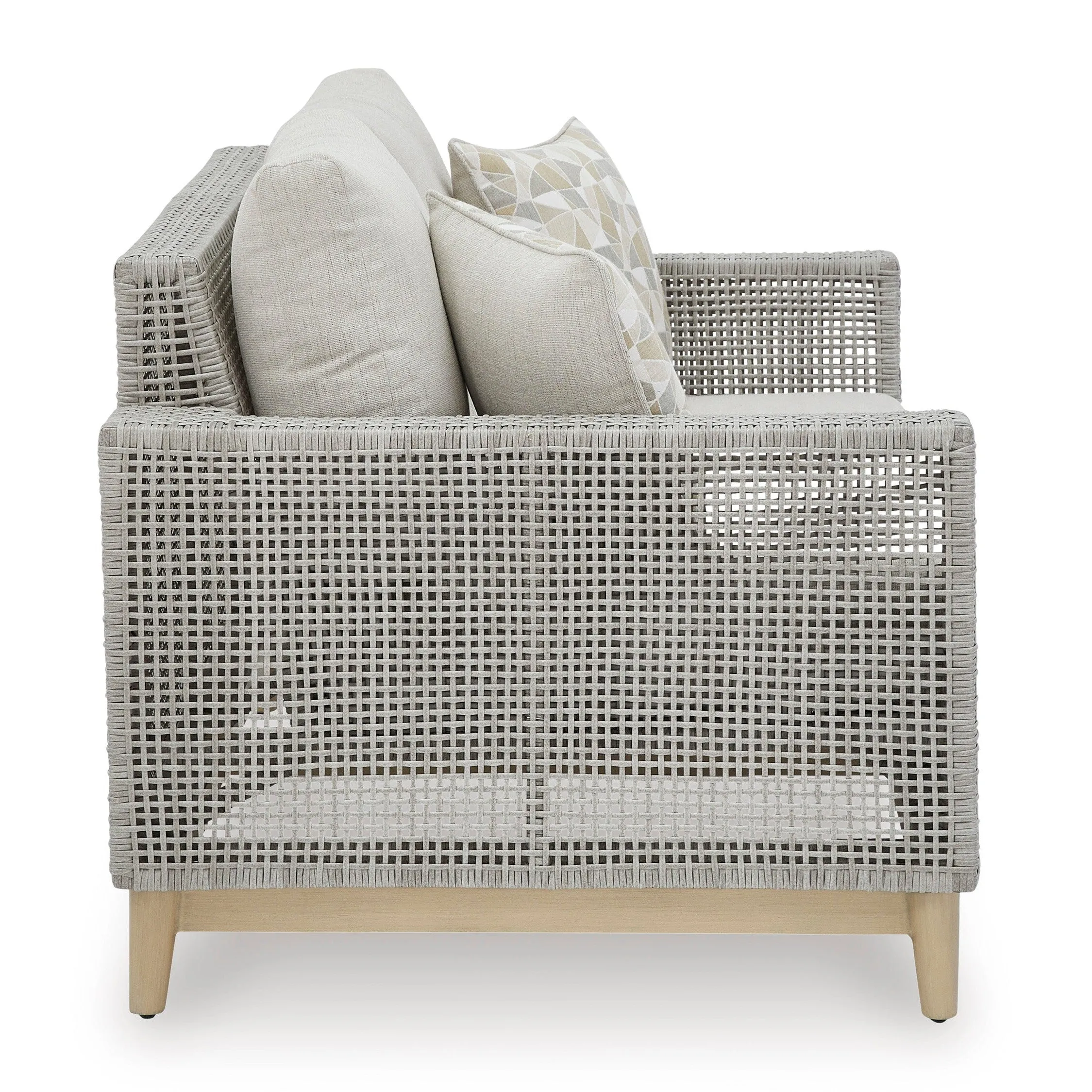 St Barts Open Weave  60" Love Seat