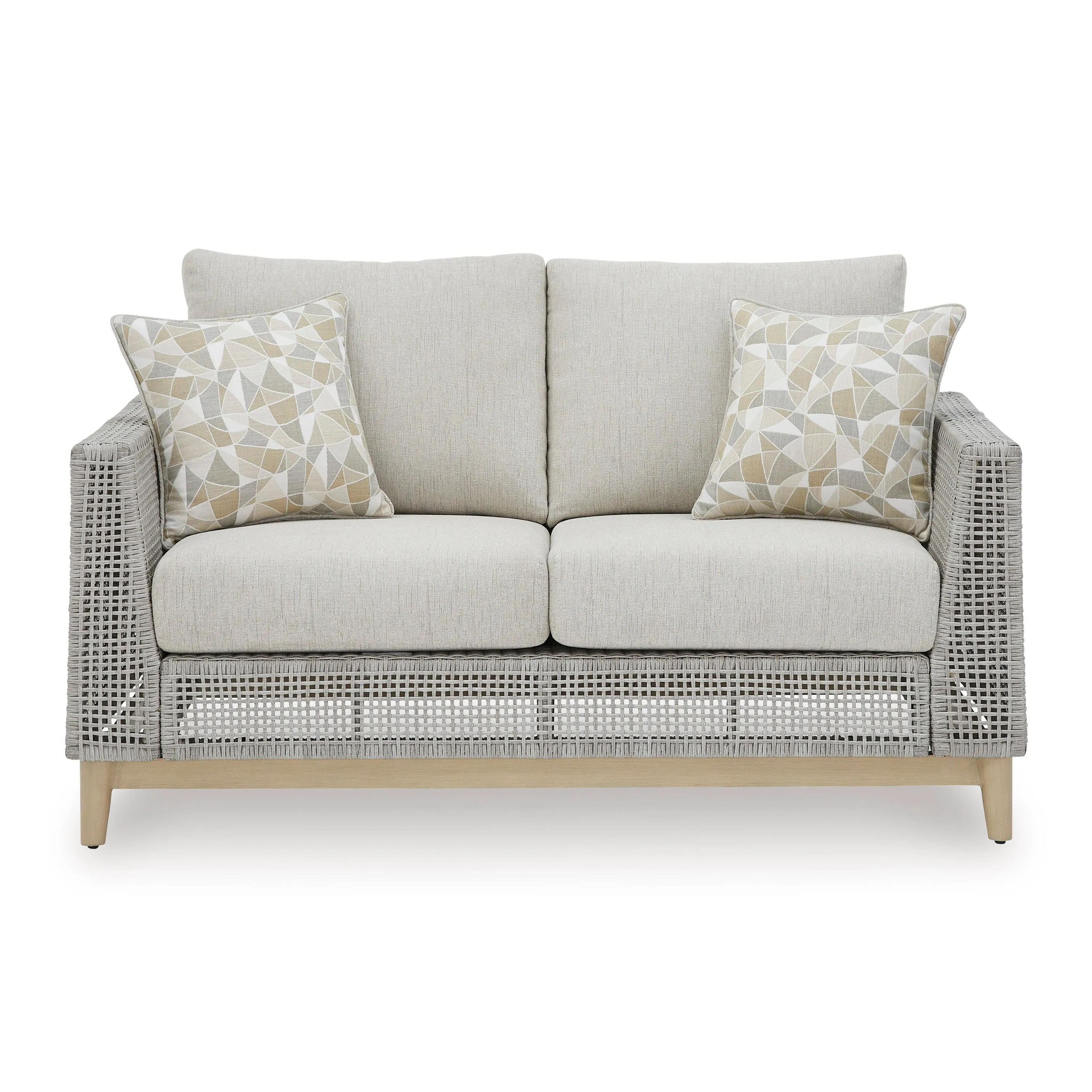 St Barts Open Weave  60" Love Seat