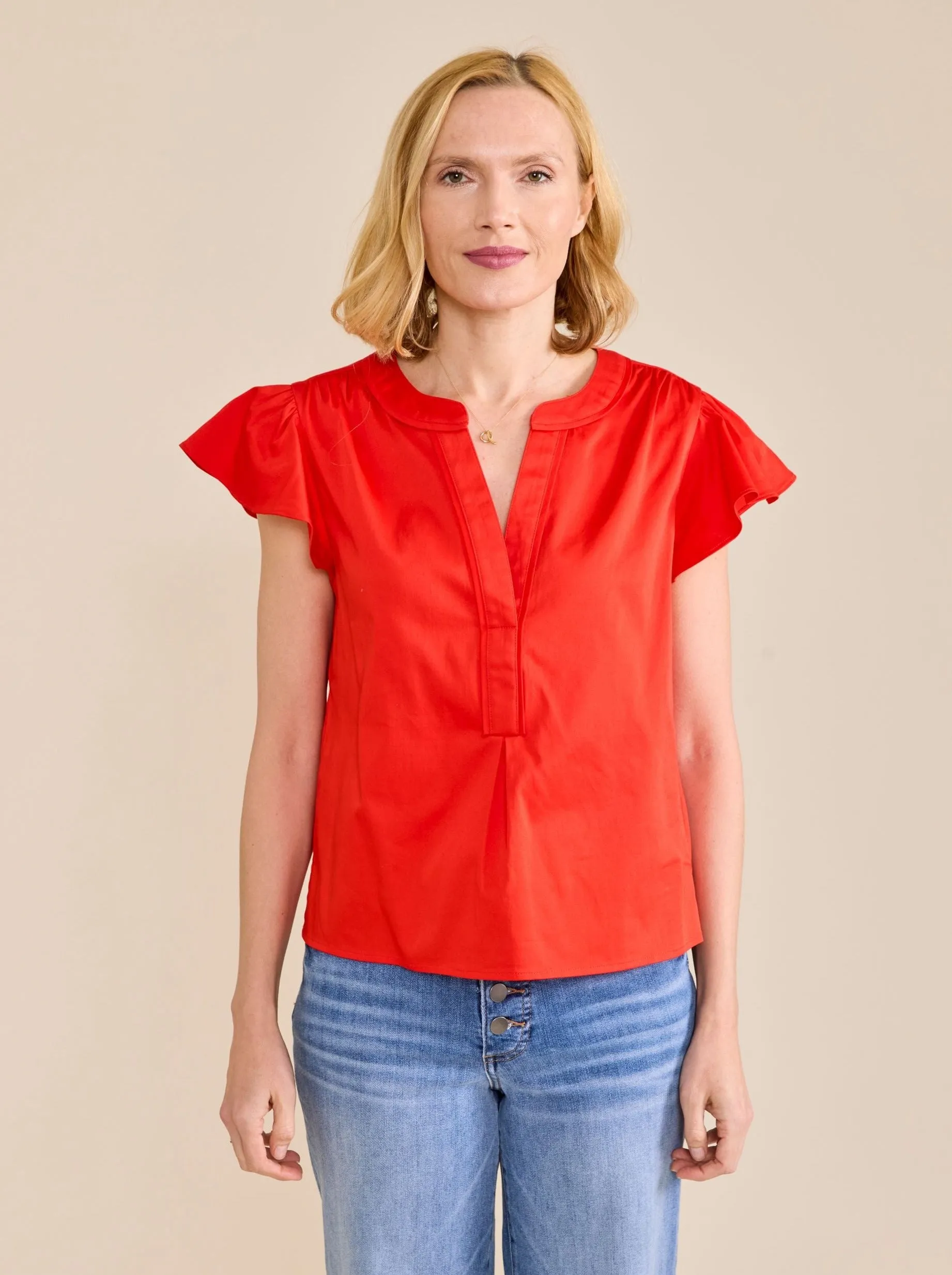 Tara Top | Parisian Red