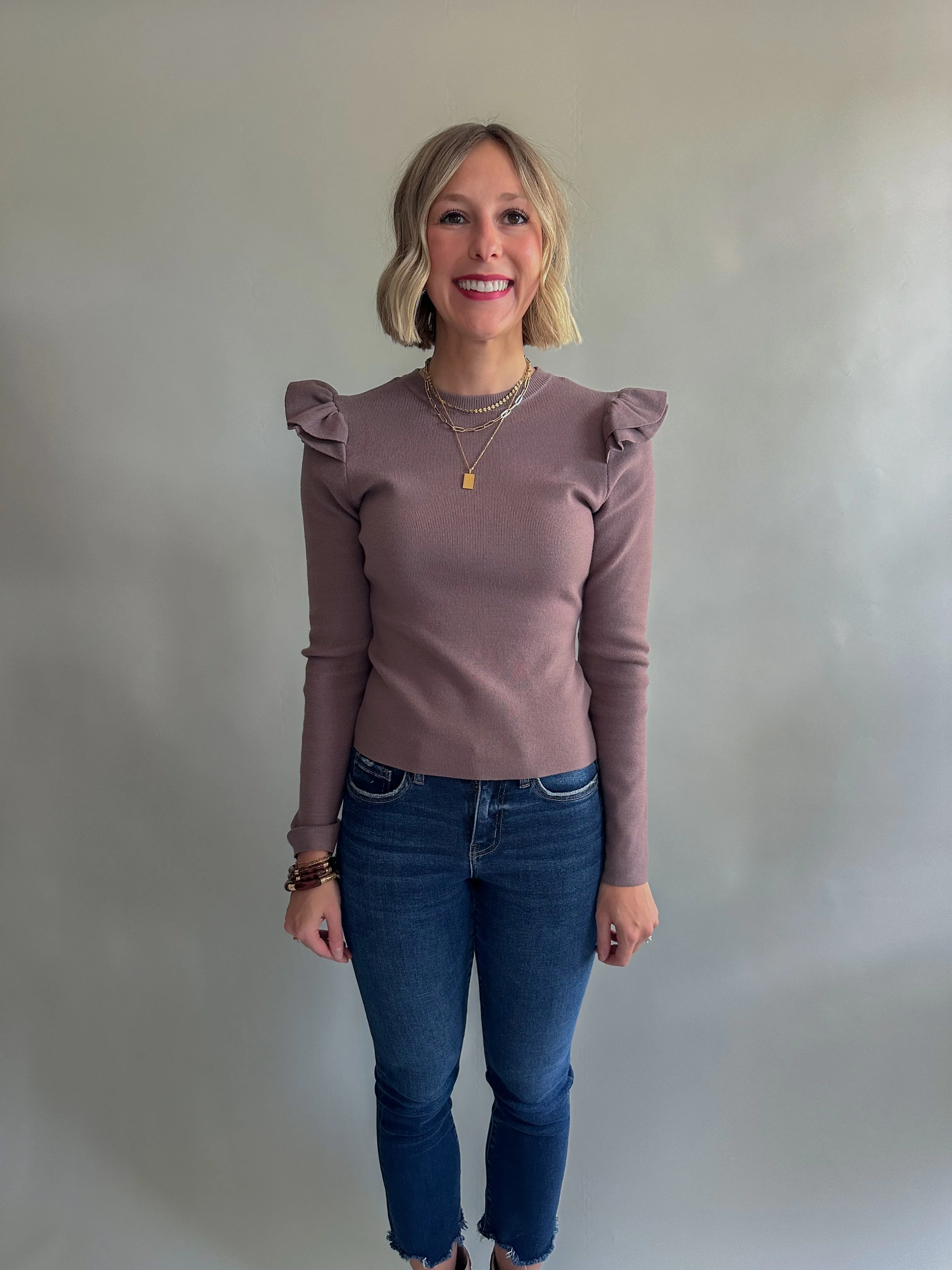 The Fanelli Sweater Top (Mocha)