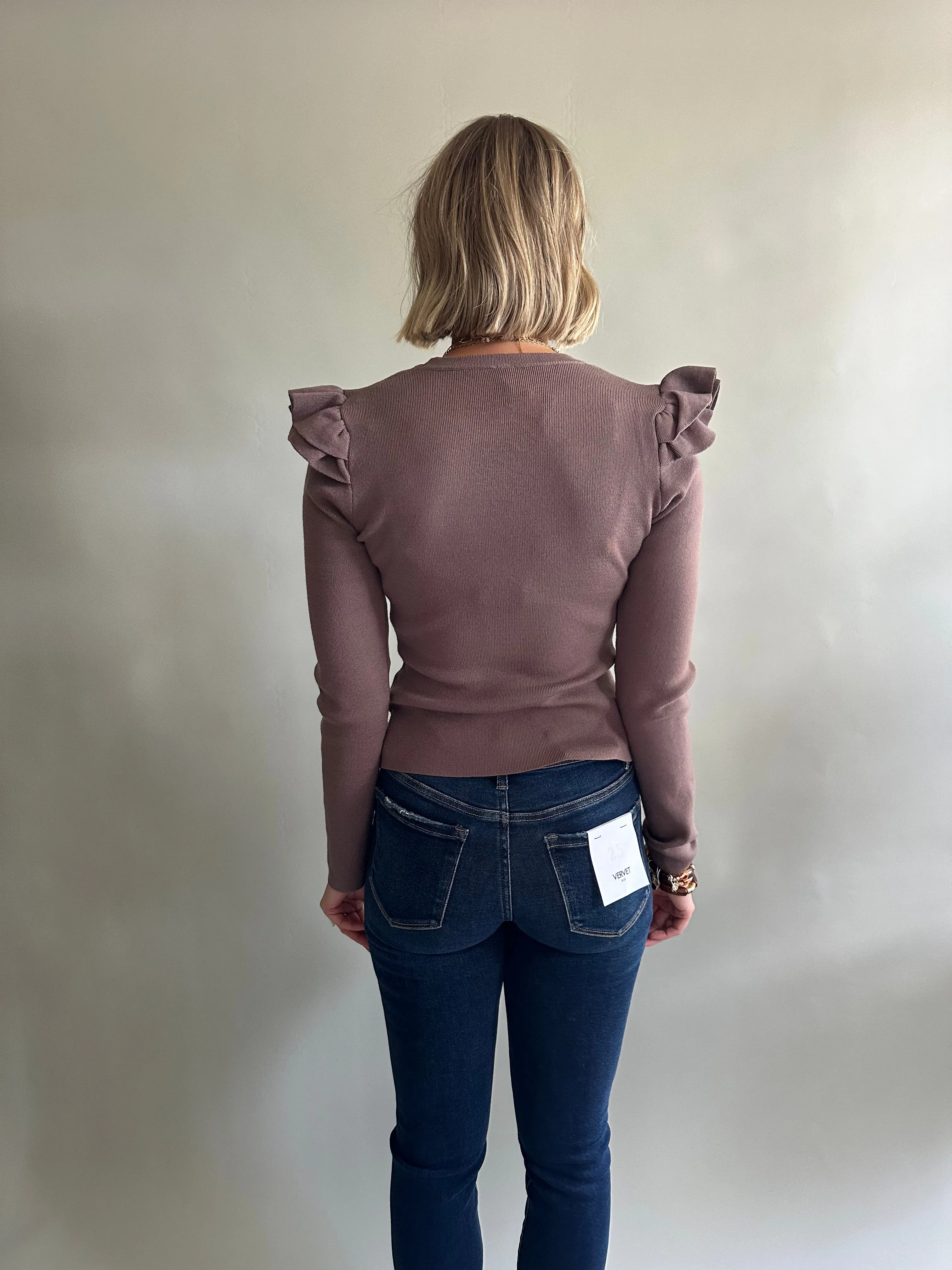 The Fanelli Sweater Top (Mocha)